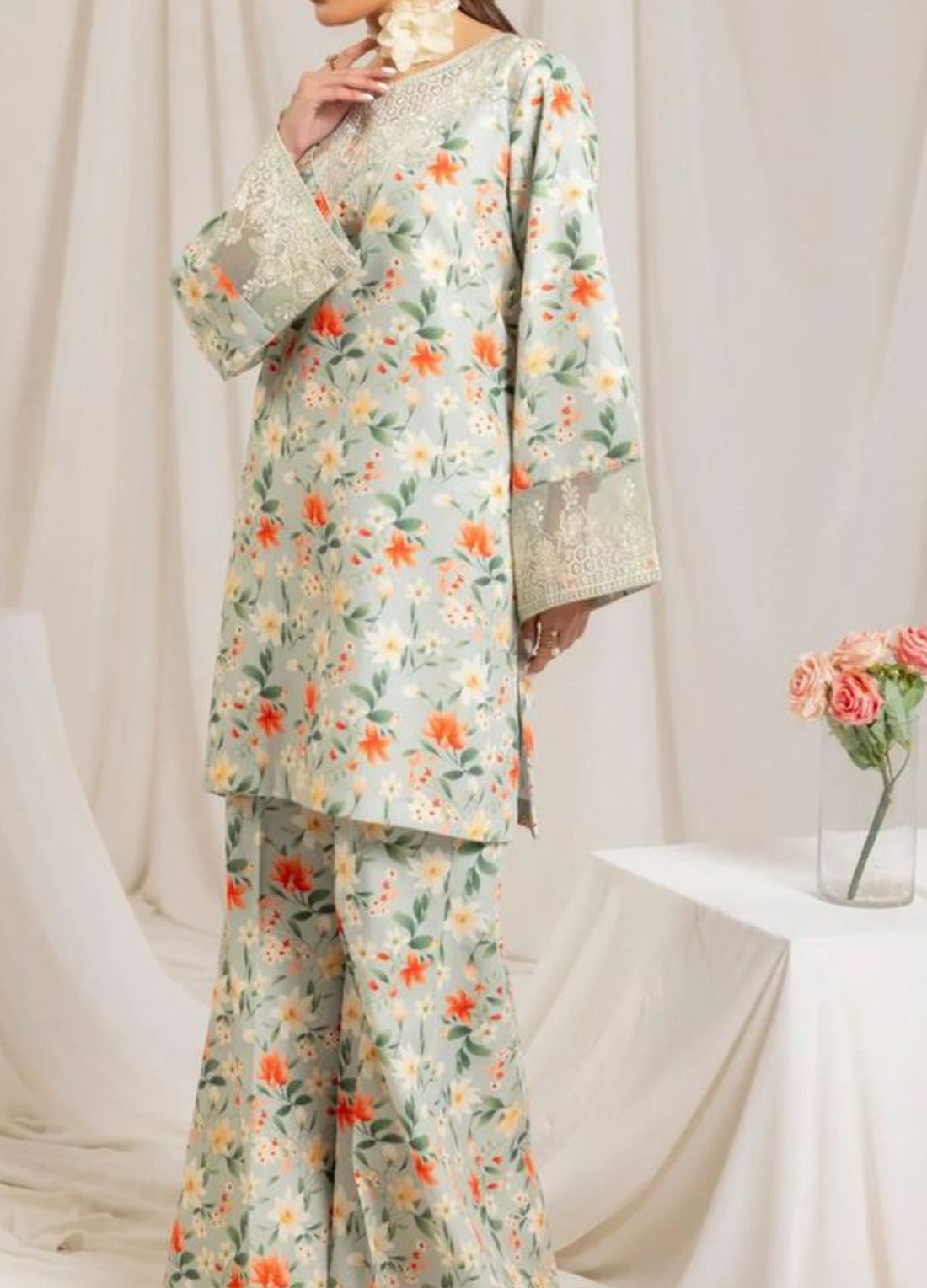 Maria B M Print Lawn Formal Wear Dress | Kssl-255