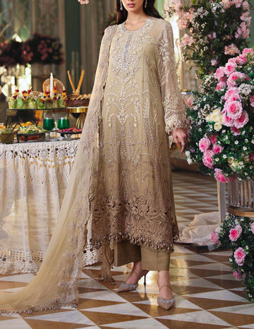 Maria B Luxury Chiffon Partywear Dress | 5472