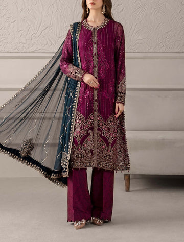 Maria B Chiffon PartyWear Dress |5321