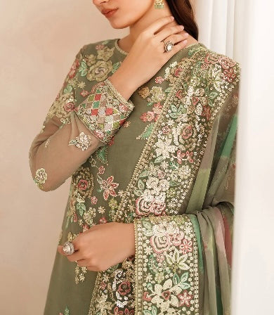 Farasha By Baroque Chiffon Dress |5370