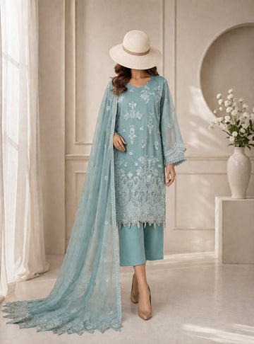Husn-E-Suroshi Chiffon Dress|SR-05