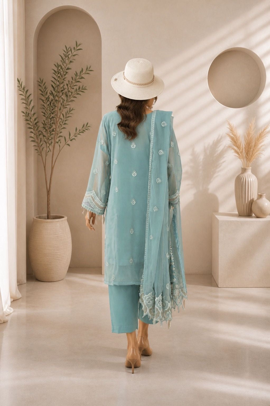 Husn-E-Suroshi Chiffon Dress|SR-05
