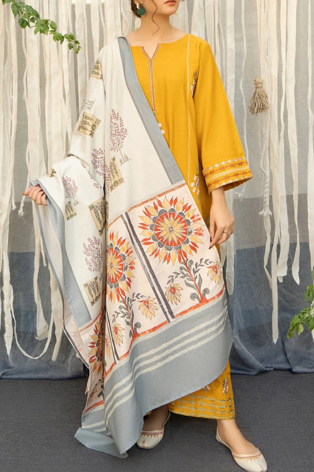 Kss Clothing Lawn Luxury Party Wear Dress | Kssl-148 ( Unstitched )