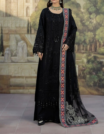 Imrozia Organza Collection Partywear Dress| SIYAH-E-SABA5497