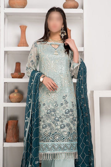 Emaan Adeel chiffon Partywear Dress | EA-1107