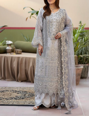 Imrozia Premium Luxury Organza Partywear Dress |SAFIYAAN5498