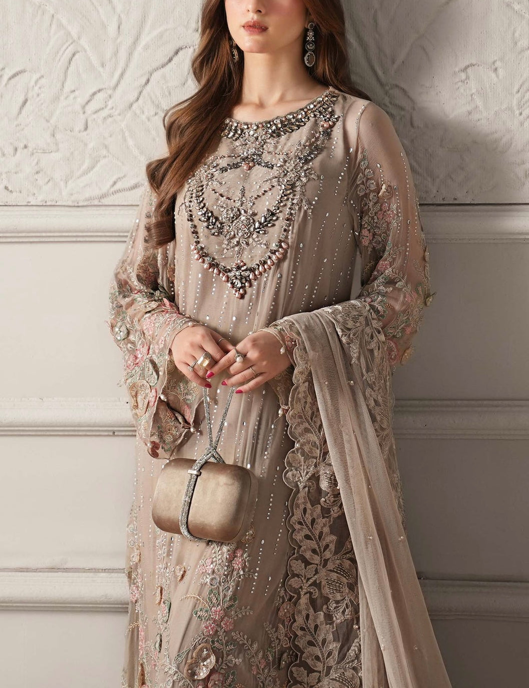 Maria B Luxury Chiffon Partywear Dress | 5331