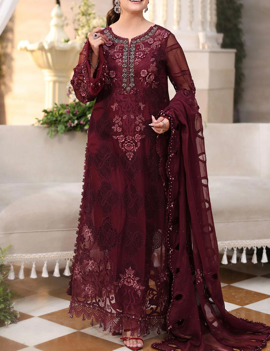MariaB Chiffon Luxury Dress2026|5474