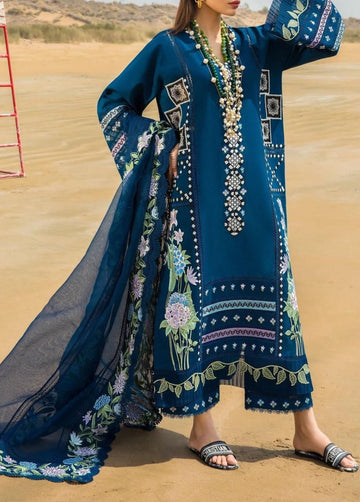 Crimson Embroidered Lawn Suits Unstitched 3 Piece |Kssl-241