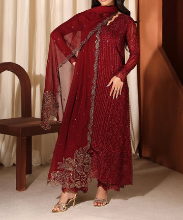 Azure Chiffon Partywear Dress|5495