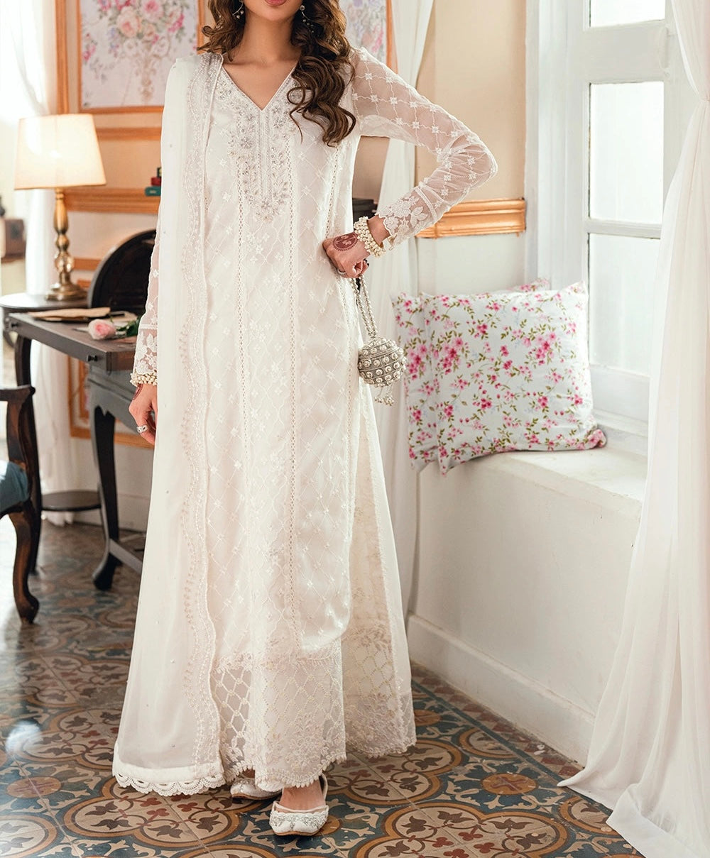 Azure Chiffon Partywear Dress|5484