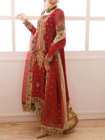 Charizma Luxury Chiffon Partywear Dress|5366