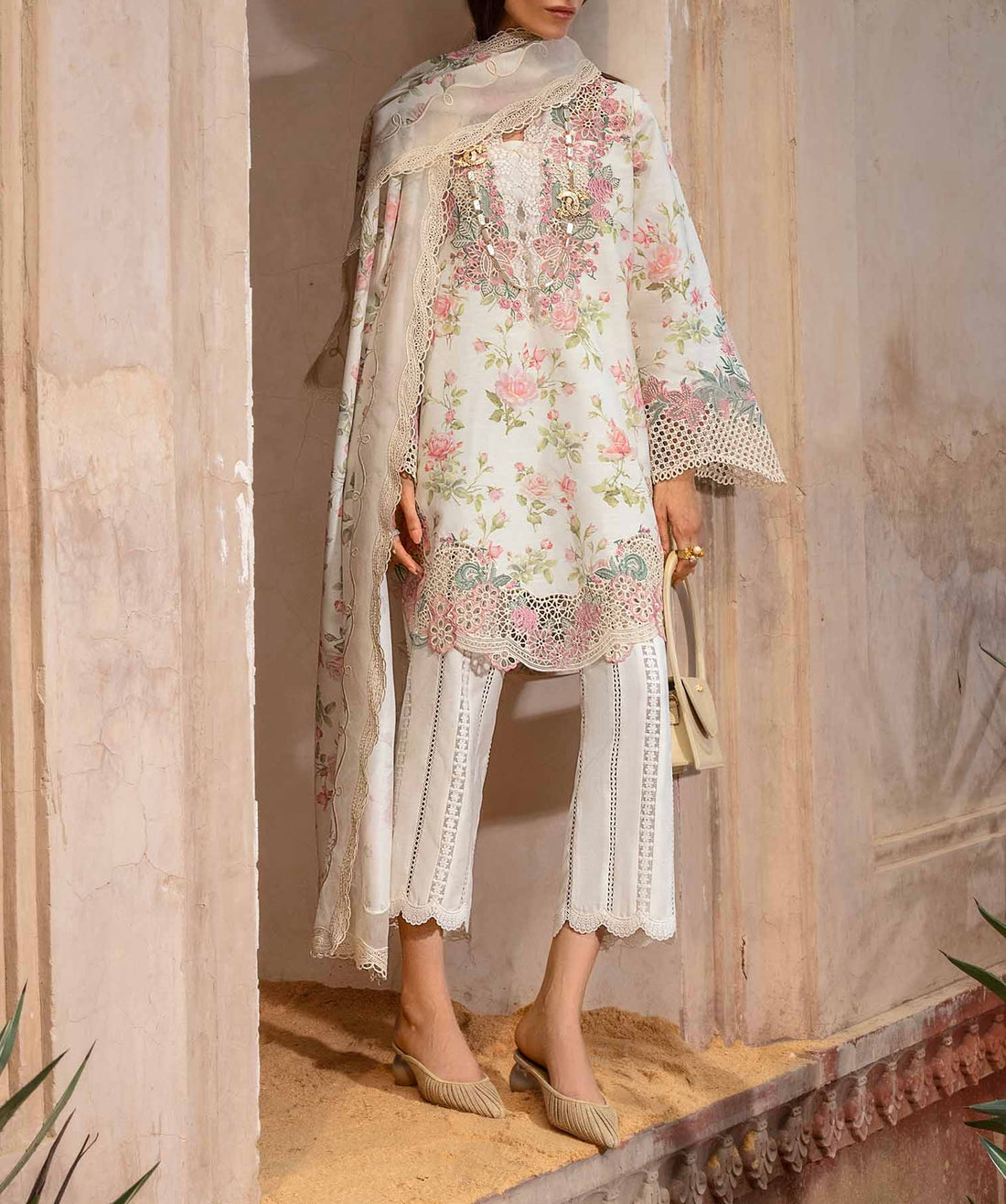 Crimson Luxury Lawn Formal Wear Dress |5263