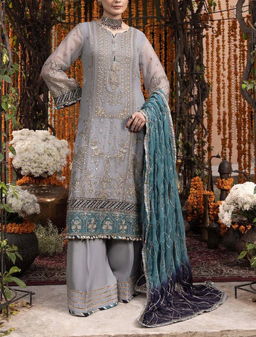 Adan Libas Luxury Chiffon PartyWear Dress|5323