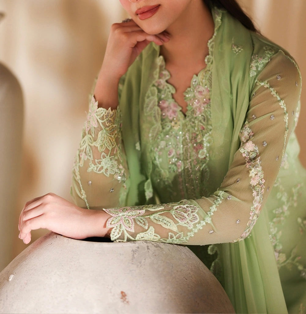 Azure Chiffon Partywear Dress|5496