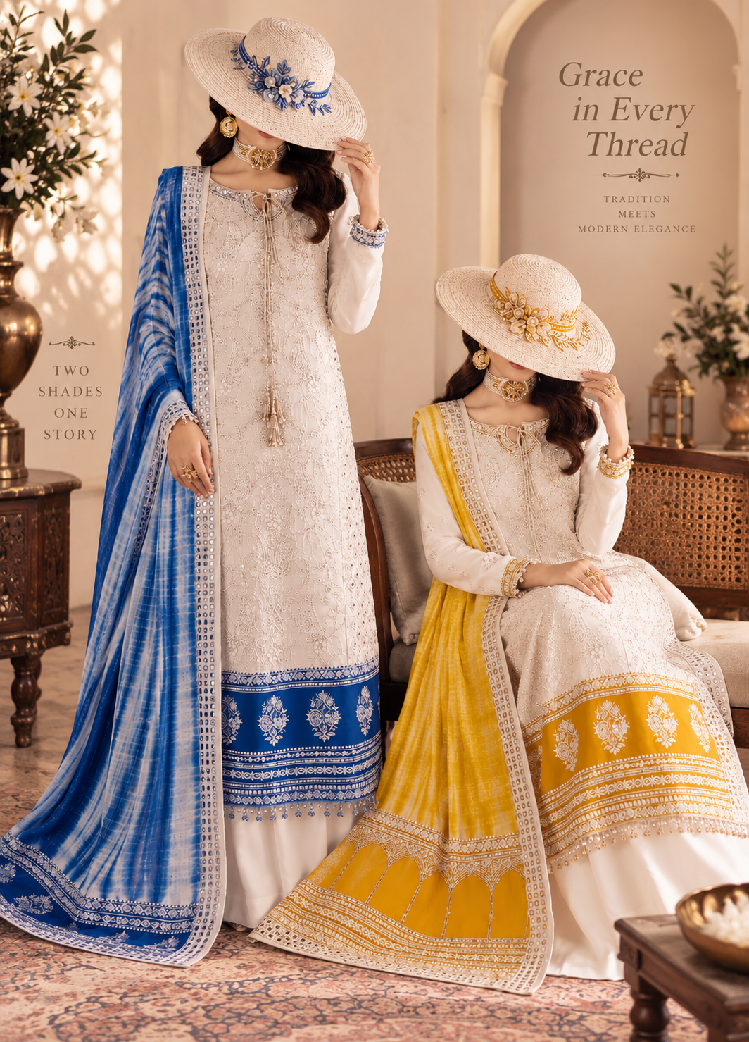 Charizma Luxury Chiffon Partywear Dress|AYMAL5491