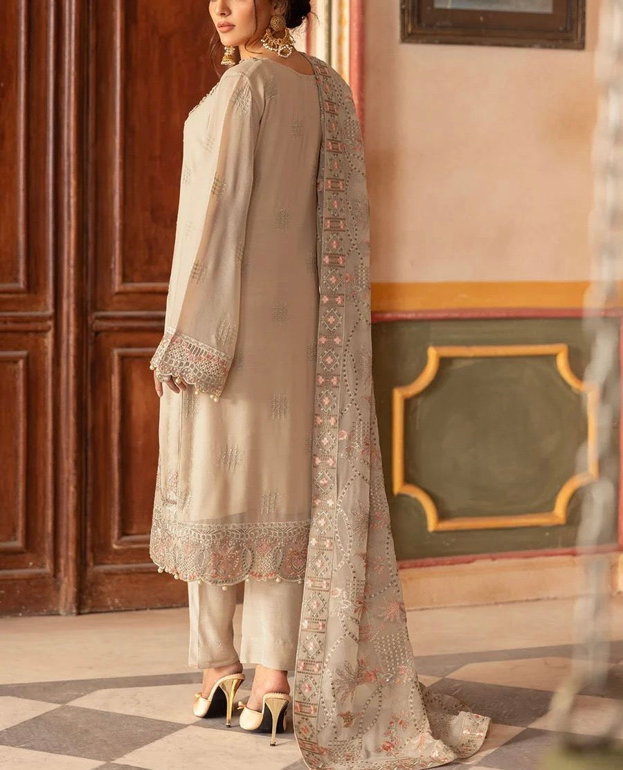 Ramsha Chiffon Partywear Dress |5358