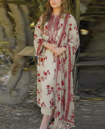 Aneela's Lawn Printed/Emb Collection | 5401