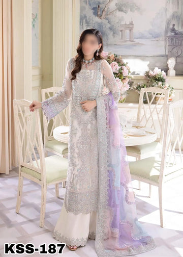 Kanwal Malik Luxury Chiffon party Wear Dress | Kss-187