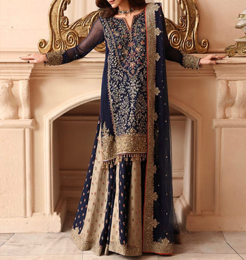 Charizma Dastan-E-Jashan Chiffon Partywear Dress|5517