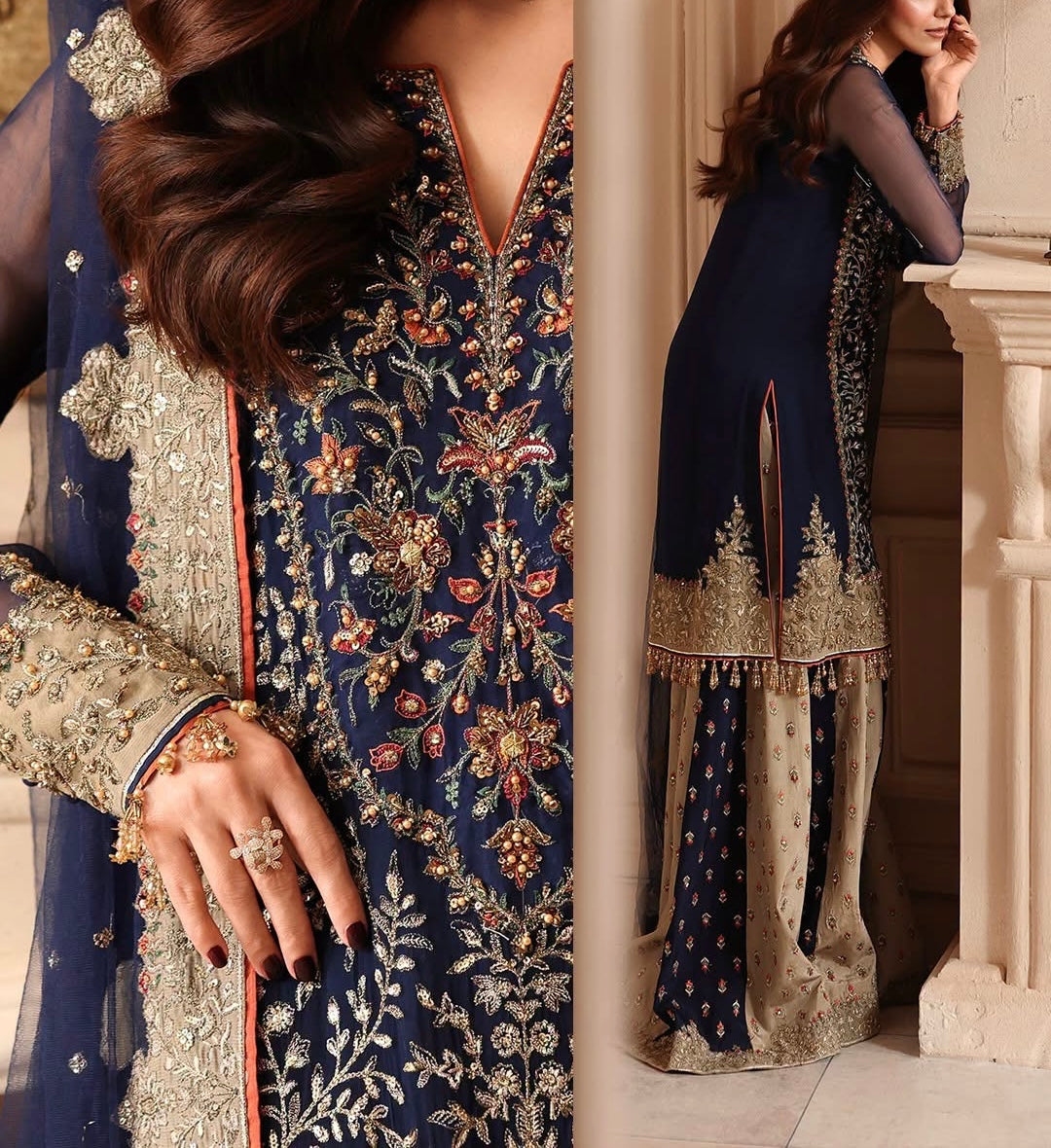 Charizma Dastan-E-Jashan Chiffon Partywear Dress|5517