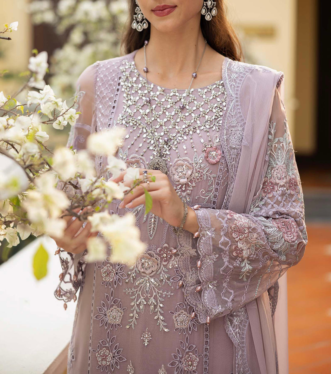 Maria B Luxury Chiffon Partywear Dress |5494