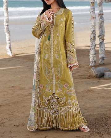 Qalamkar Luxury&Latest Lawn PartyWear Dress |5427