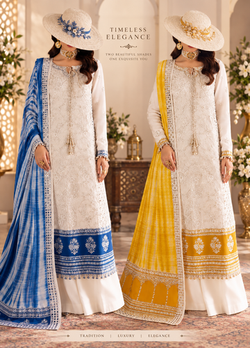 Charizma Luxury Chiffon Partywear Dress|AYMAL5491