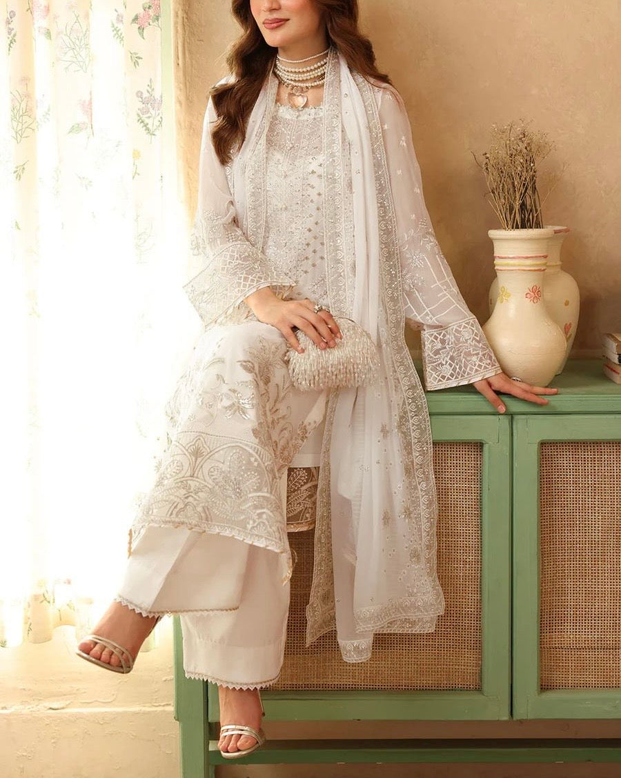 Ramsha Luxury Chiffon PartyWear Dress | 5359