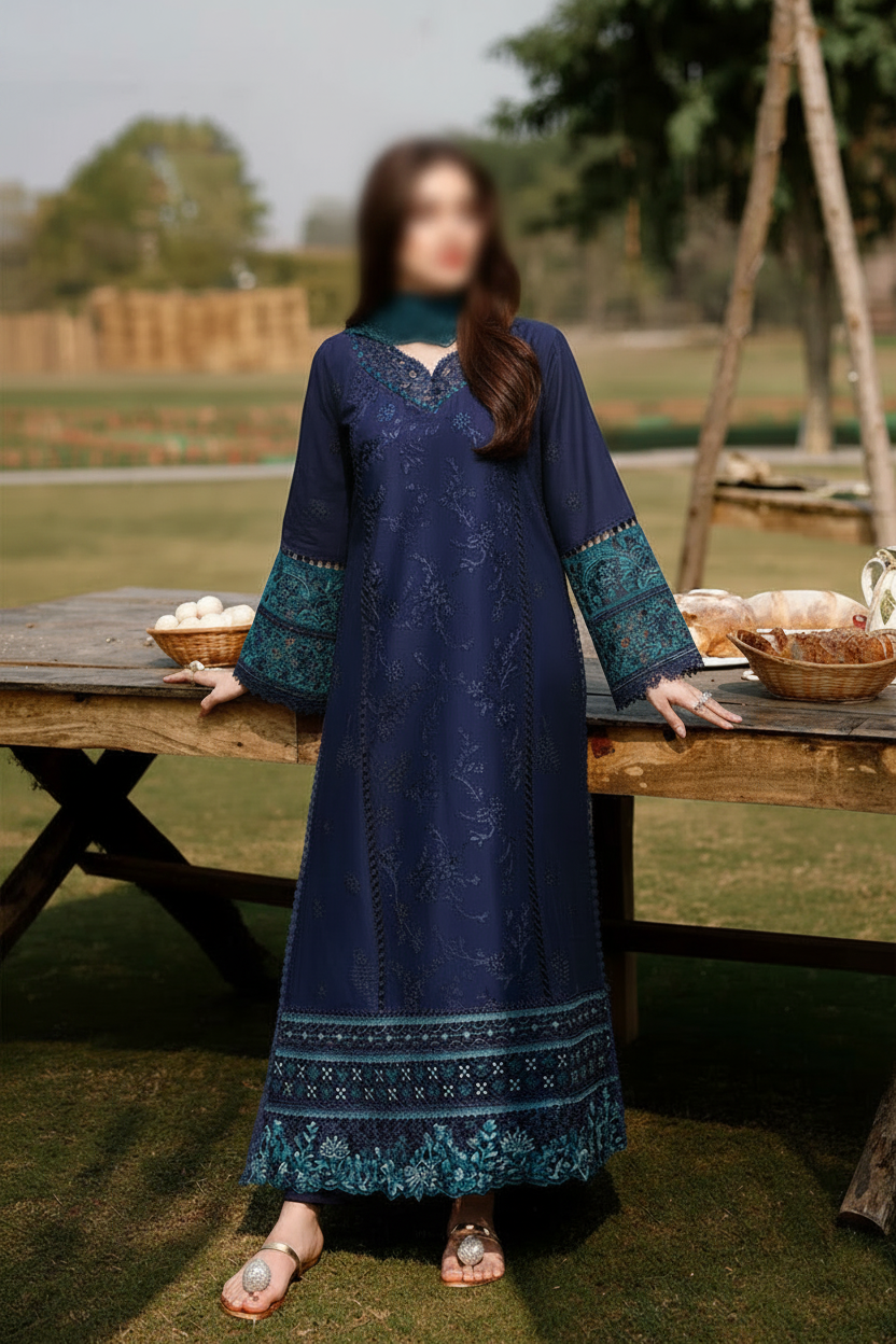Azure Luxury Lawn Collection |5450