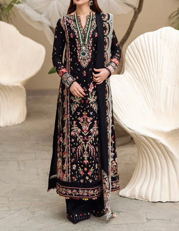 Qalamkar Hannah Luxury Lawn PartyWear Dress | 5291