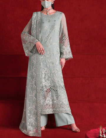 Flossie Luxury Chiffon Partywear Dress | 5488